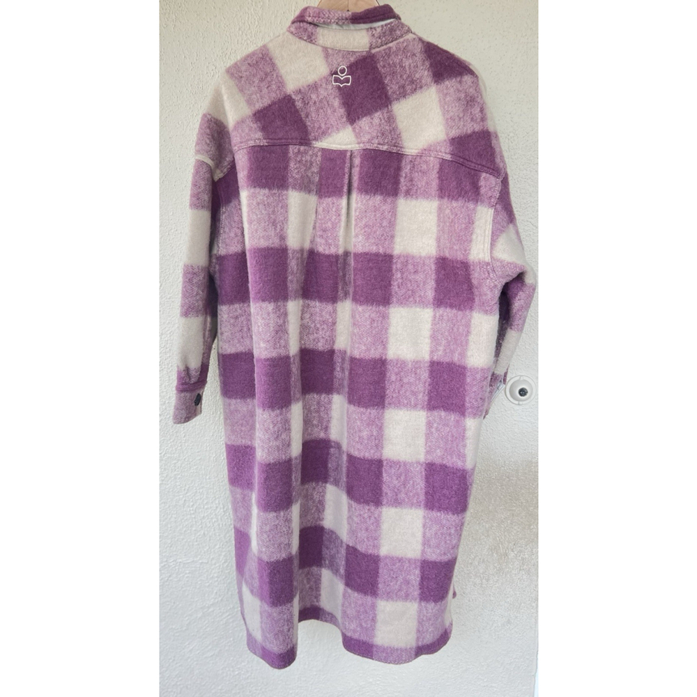 Isabel Marant Etoile Fontizi Blanket Coat in Rosewood FR 38 US 6 Thick Heavy - Picture 4 of 9